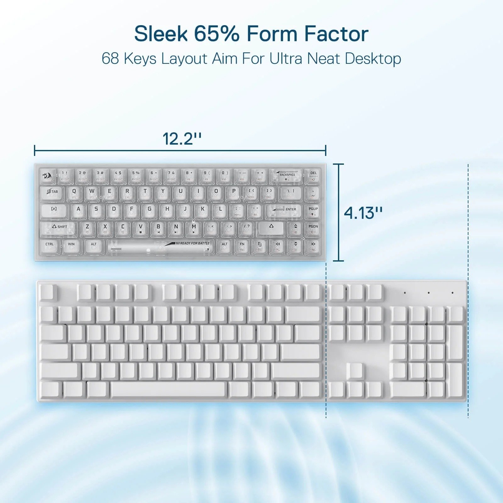 Redragon Castor Pro 68 Keys Gaming Keyboard - K631CT-RGB-Pro thumbnail 7