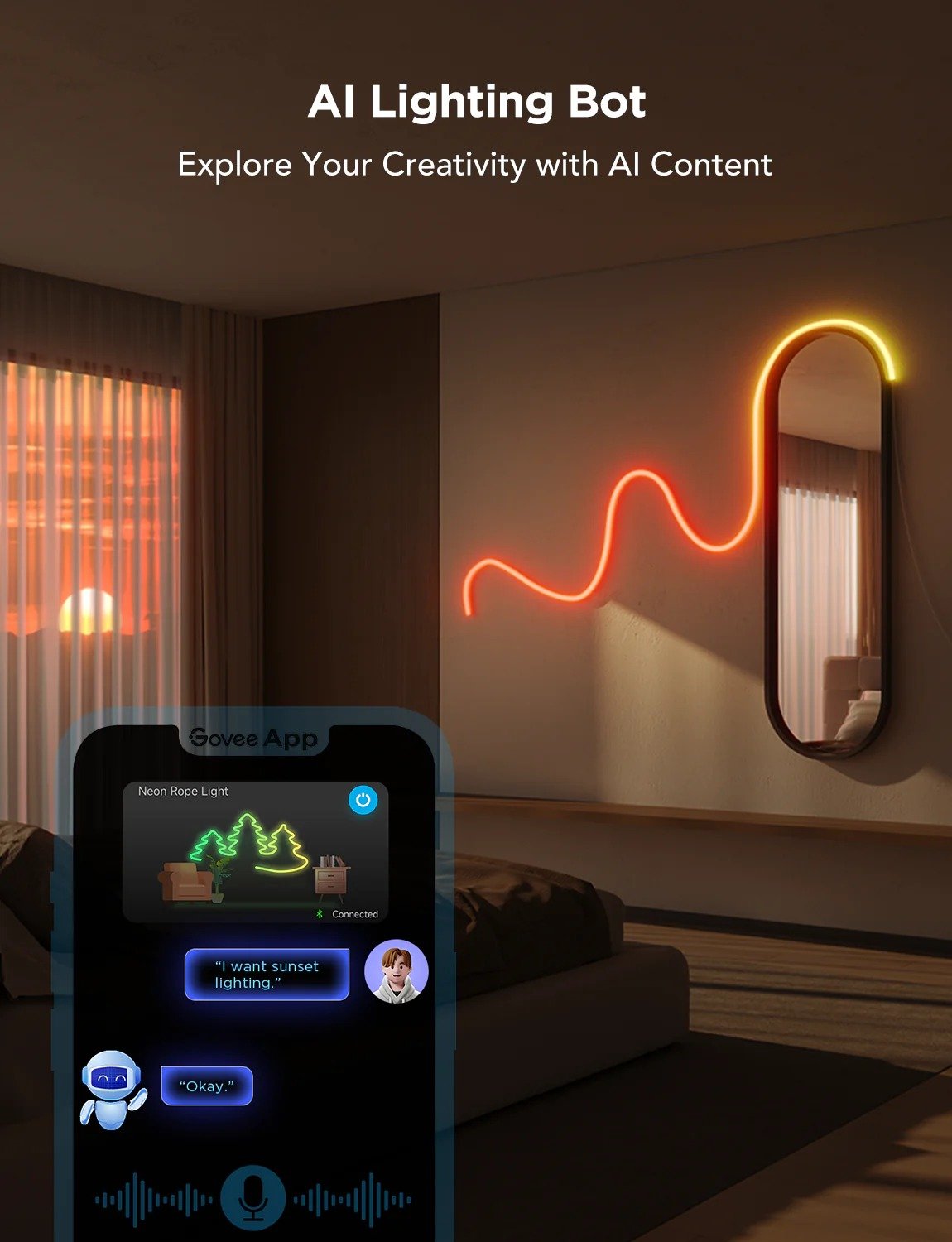 Govee Neon Rope Light 2 - 9.8 ft - PC071668 thumbnail 3