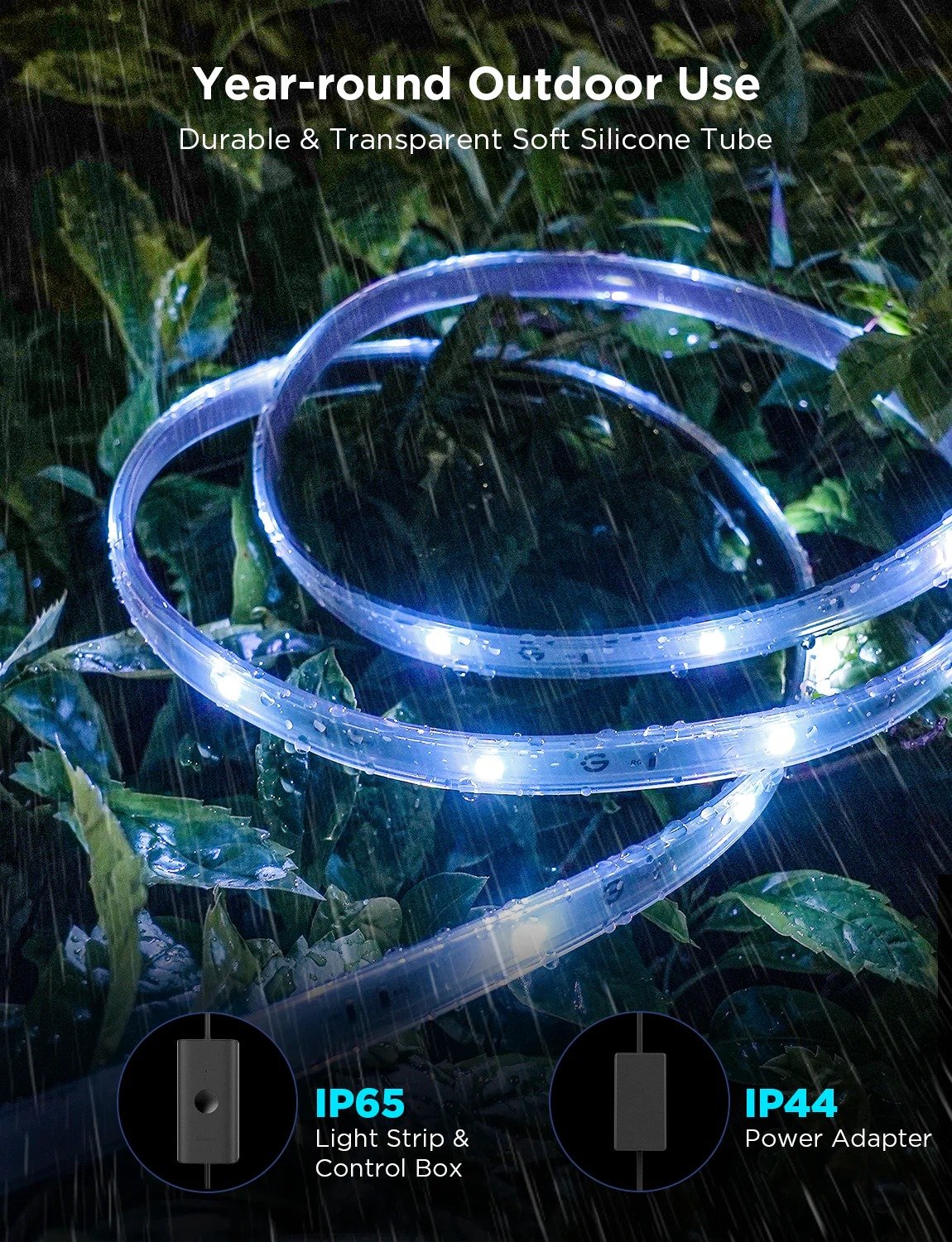 Illuminate Your Outdoors with the Govee RGBIC Outdoor LED Strip Light - PC066262 thumbnail 9