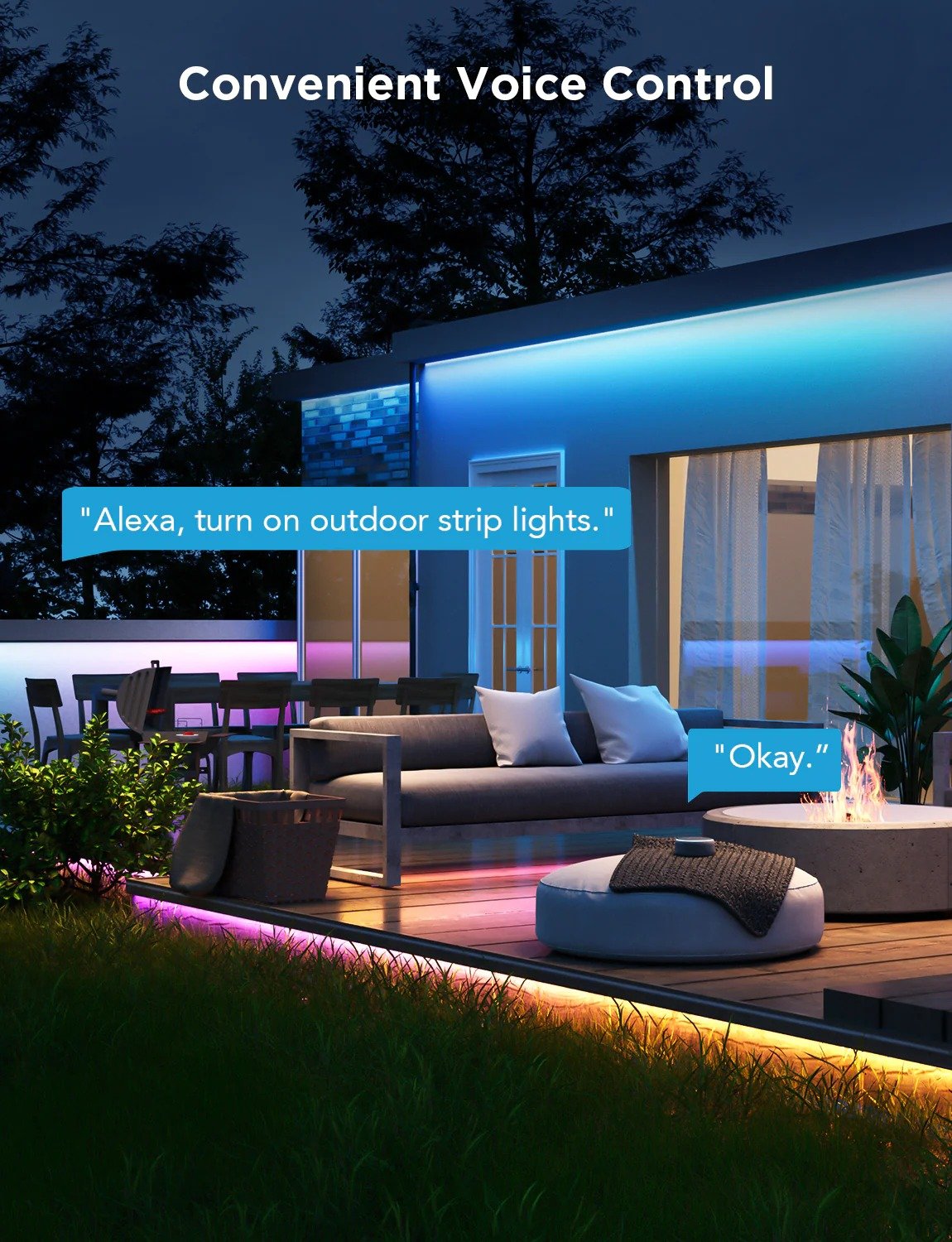 Illuminate Your Outdoors with the Govee RGBIC Outdoor LED Strip Light - PC066262 thumbnail 5