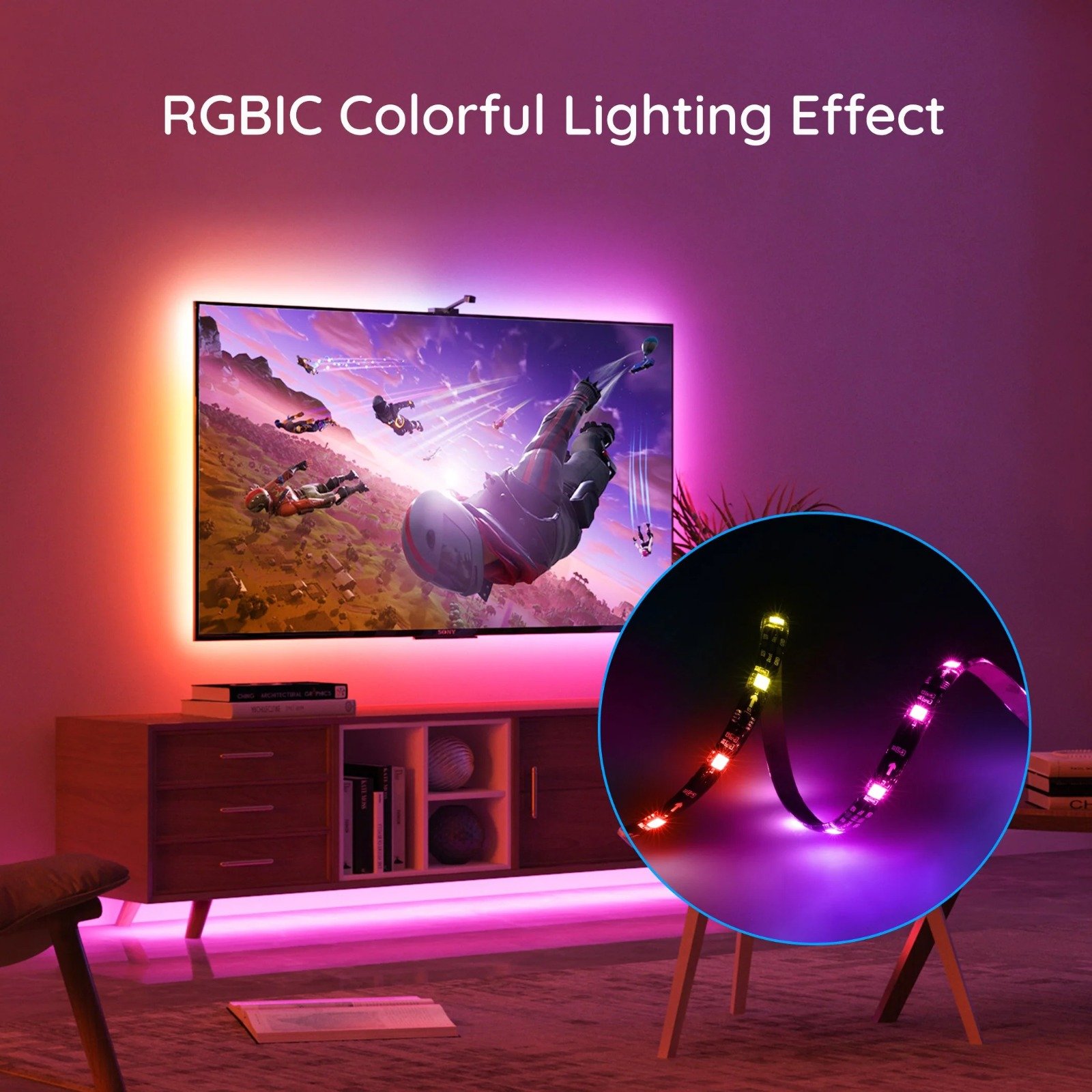 Govee RGBIC TV Back Light - PC066268 thumbnail 10