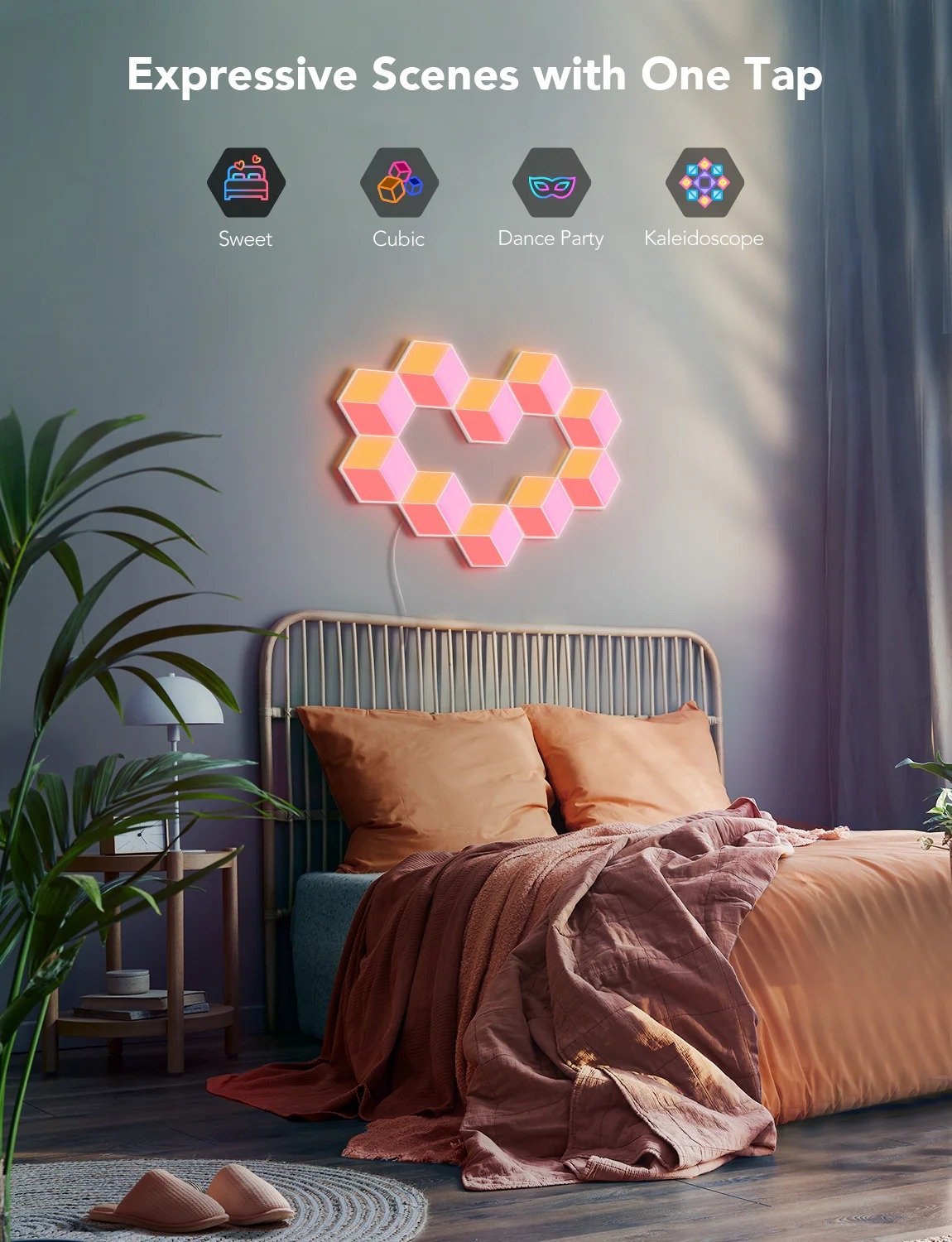 Create Stunning Lighting Effects with Govee Glide Hexagon Pro LED Light Panels - PC057584 thumbnail 12