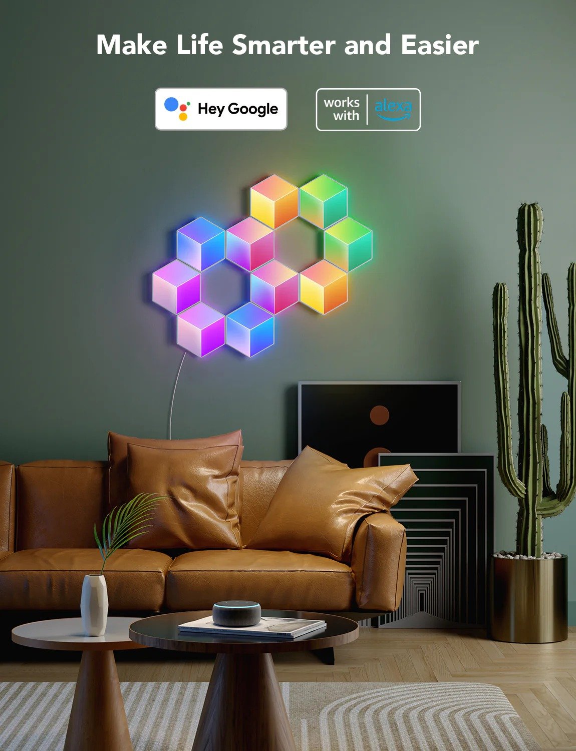 Create Stunning Lighting Effects with Govee Glide Hexagon Pro LED Light Panels - PC057584 thumbnail 11