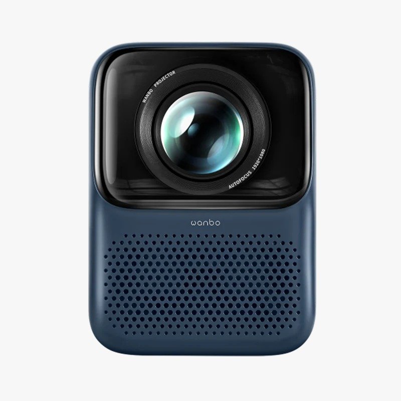 Wanbo T2 Max New Android 9.0 1080p AI Auto Focus Portable Projector in Blue thumbnail 5