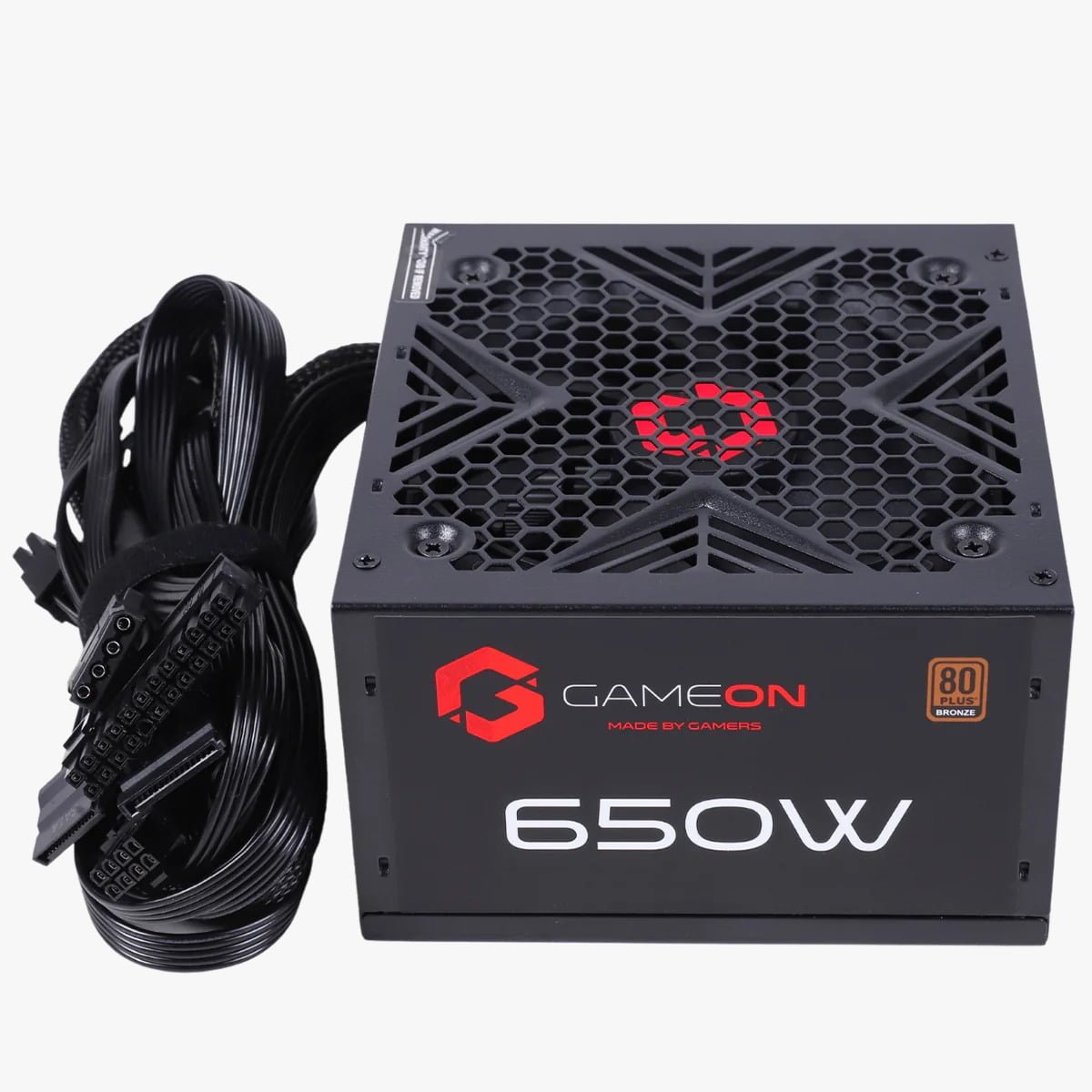GameOn 650 Watts 80 Plus Bronze Gaming Power Supply - Reliable Performance GO-SPYATX650W thumbnail 7