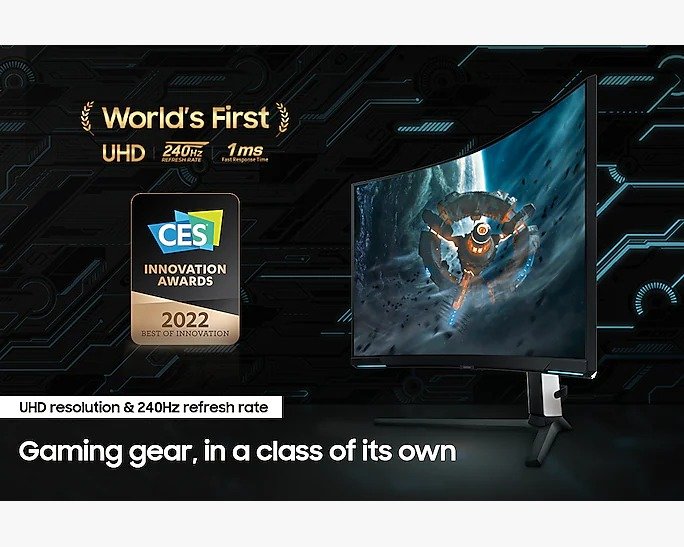 Samsung 32-Inch Neo G8 UHD Curved Gaming Monitor (LS32BG850NMXUE) - 1ms Response, 240Hz Refresh Rate, Quantum HDR thumbnail 6