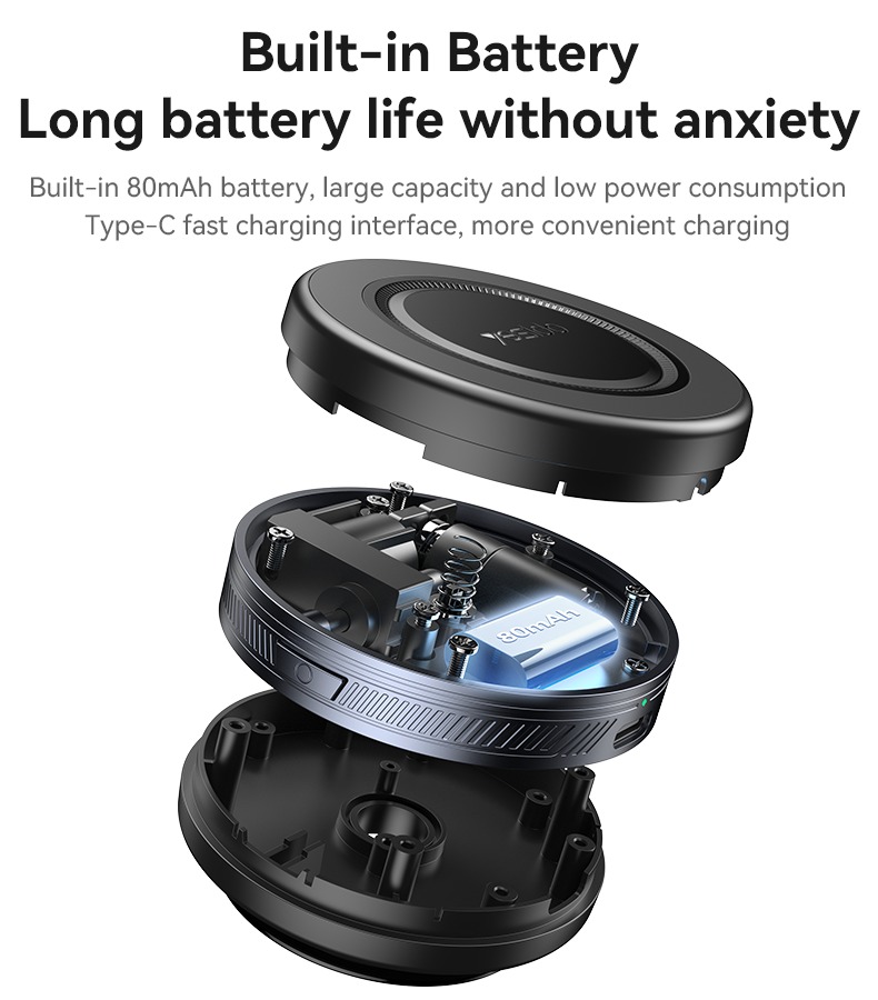 YESIDO ELECTRIC VACUUM CUP MAGSAFE HOLDER BLACK C223 thumbnail 19