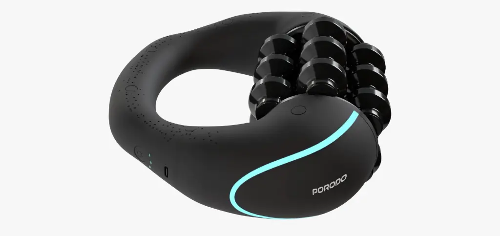PORODO LIFESTYLE RELIEVA ROLLER MASSAGER 1800MAH BLACK PDLFSTFH24BK thumbnail 7
