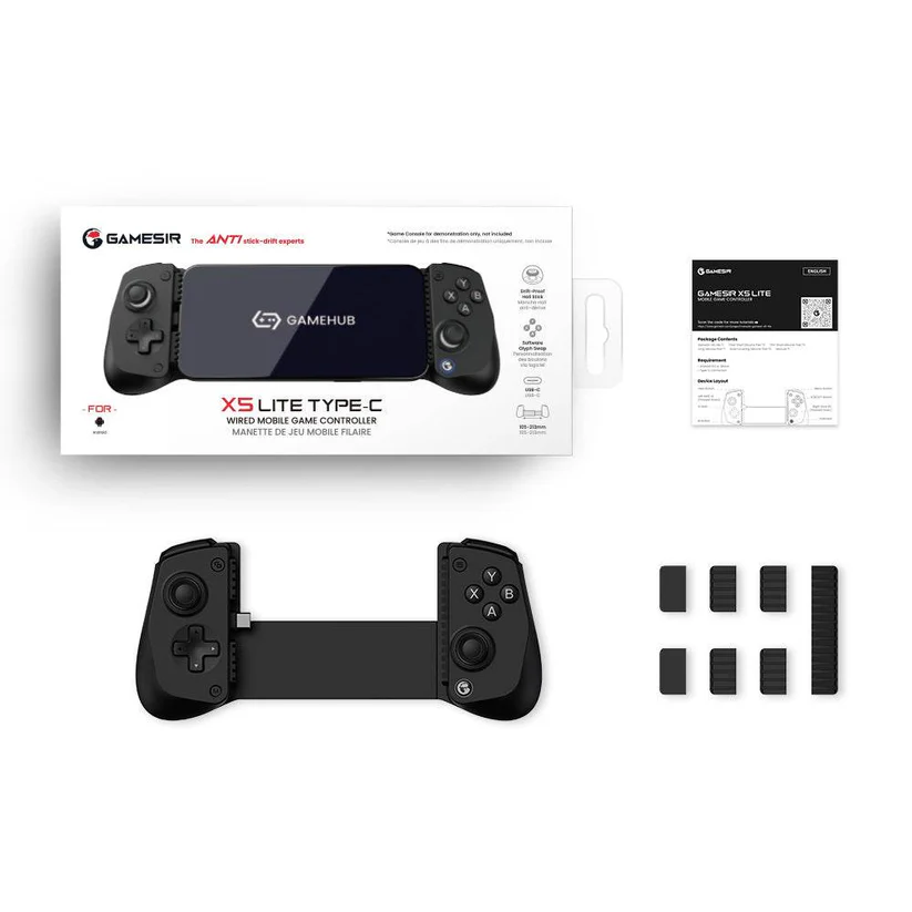 GAMESIR X5 LITE TYPE-C WIRED MOBILE GAME CONTROLLER BLACK thumbnail 10
