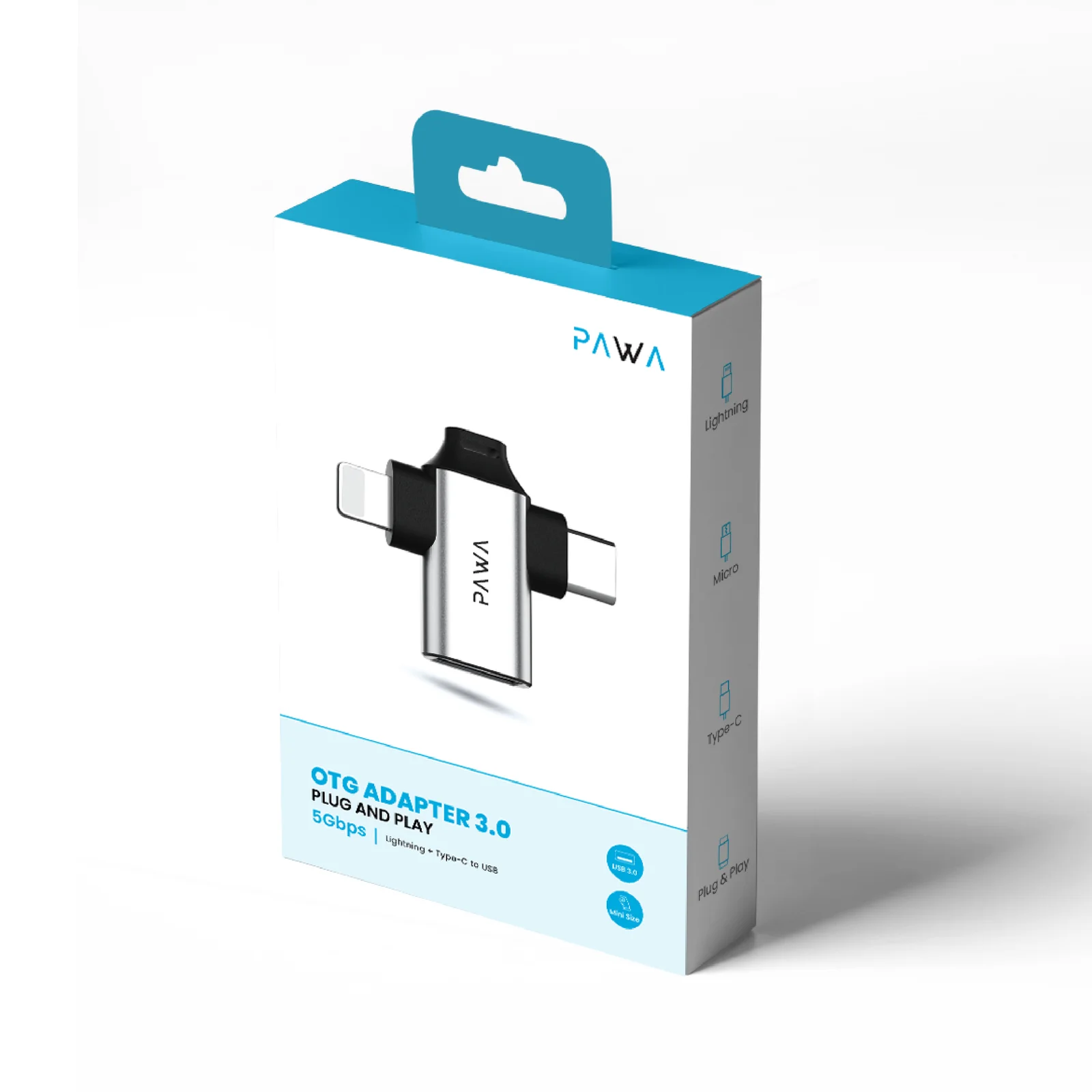 PAWA 3 IN 1 OTG ADAPTER PW-OTG31B30 thumbnail 5