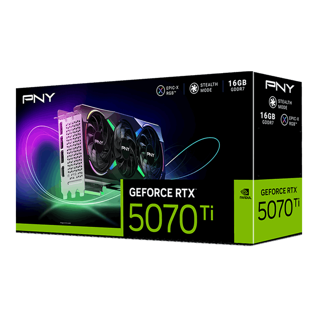 PNY GeForce RTX 5070 Ti ARGB EPIC-X RGB Triple Fan 16GB GDDR7 thumbnail 10