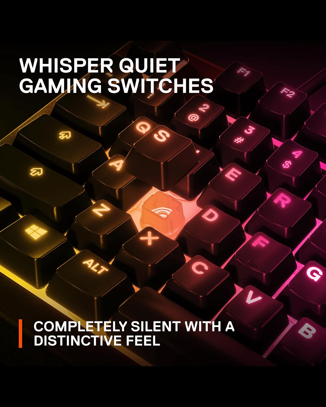 SteelSeries Apex 3 TKL Gaming Keyboard – 8-Zone RGB Illumination | Whisper-Quiet Switches | Water-Resistant Design | Compact TKL Layout thumbnail 5