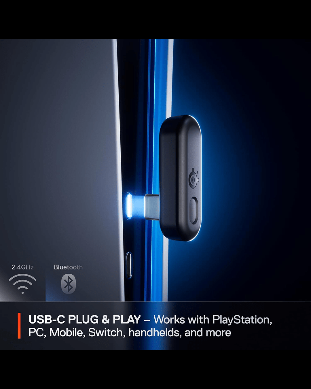 SteelSeries Arctis Nova 3PW Wireless Gaming Headset – USB-C Plug & Play | Up to 40 Hours Battery | Compatible with PlayStation, PC, Switch & Mobile thumbnail 6