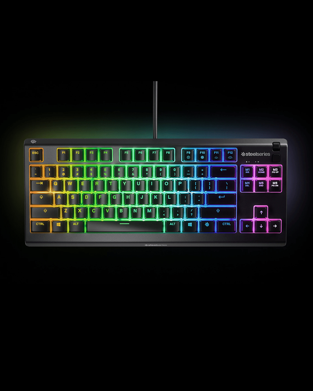 SteelSeries Apex 3 TKL Gaming Keyboard – 8-Zone RGB Illumination | Whisper-Quiet Switches | Water-Resistant Design | Compact TKL Layout thumbnail 9