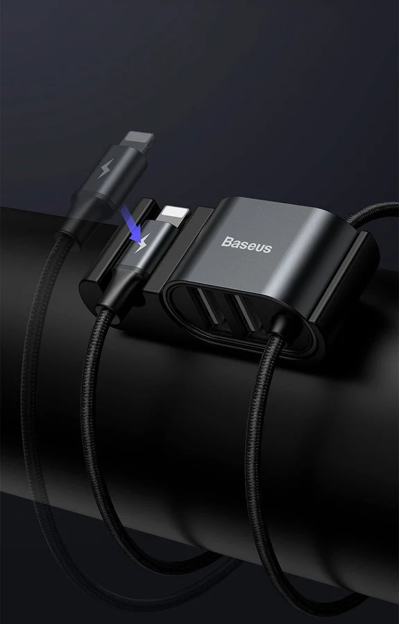 BASEUS SPECIAL DATA CABLE FOR BACKSEAT BLACK CALHZ-01 thumbnail 6