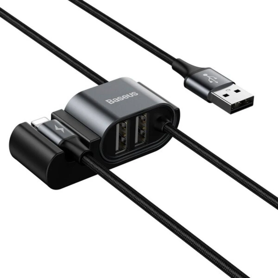 BASEUS SPECIAL DATA CABLE FOR BACKSEAT BLACK CALHZ-01 thumbnail 2