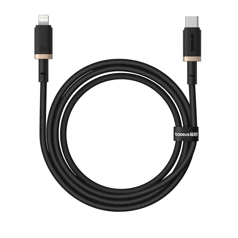 BASEUS DURA TYPE C TO LIGHTNING IP 20W CABLE 1M BLACK