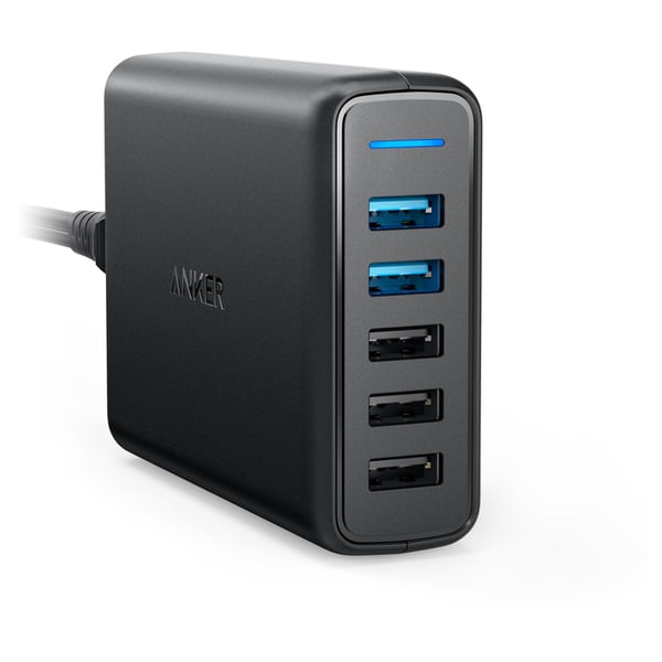 ANKER POWERPORT 5 PORTS DUAL QC BLACK-R A2054K11