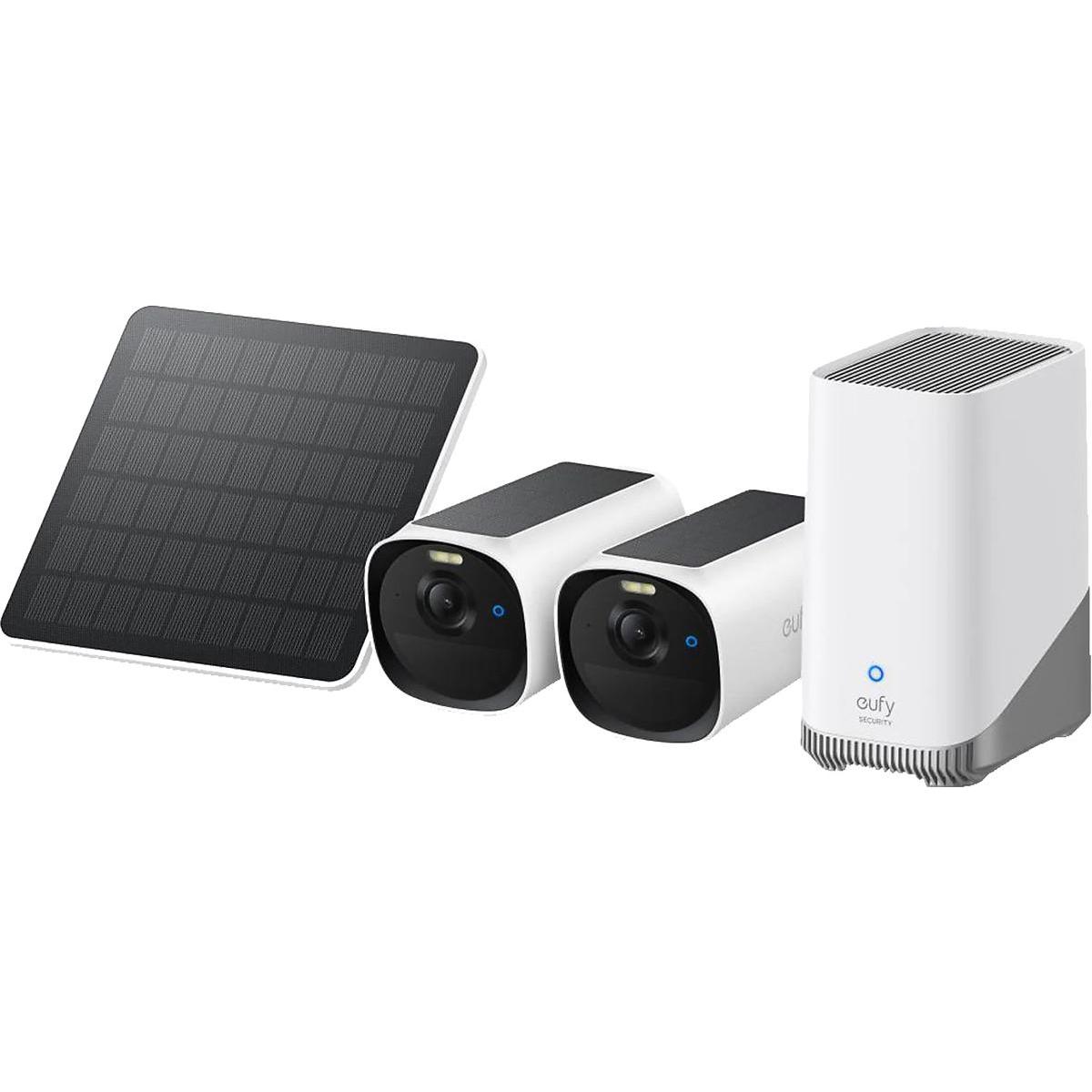 ANKER EUFY CAM E40 2-CAM KIT HOME BASE S380 AND SOLOR PANEL E8144323