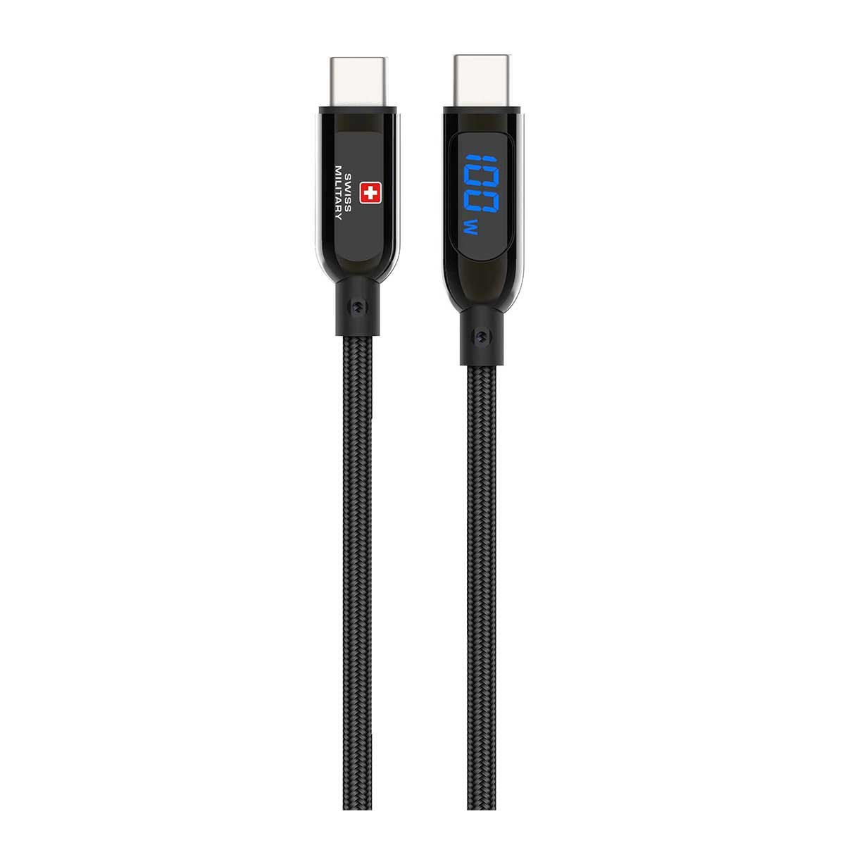 SWISS MILITARY USB-C TO USB-C 100W CABLE 2M CB-CC100W