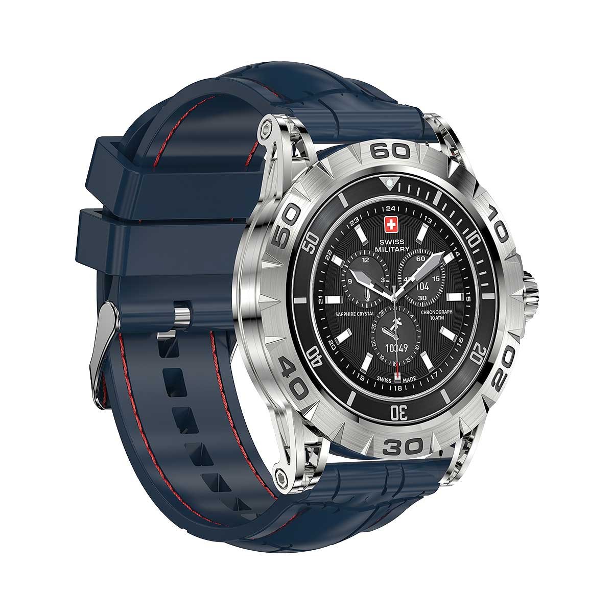 SWISS MILITARY DOM 2 WATCH WITH SILICONE STRAP SM-WCH-DOM2-S