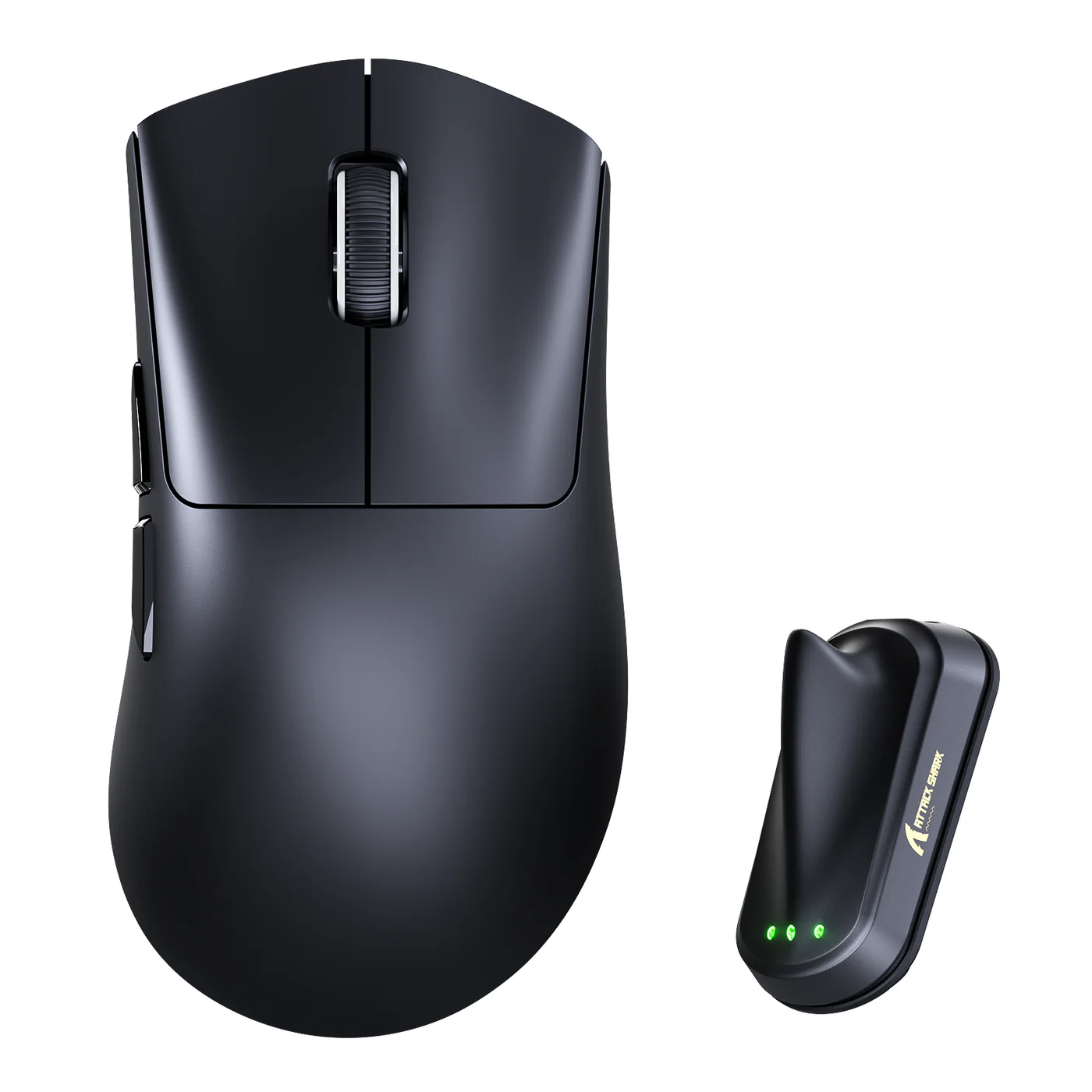 ATTACK SHARK V8 ULTRALIGHT NORDIC 54L15 WIRELESS GAMING MOUSE BLACK PAW-3950 MAX