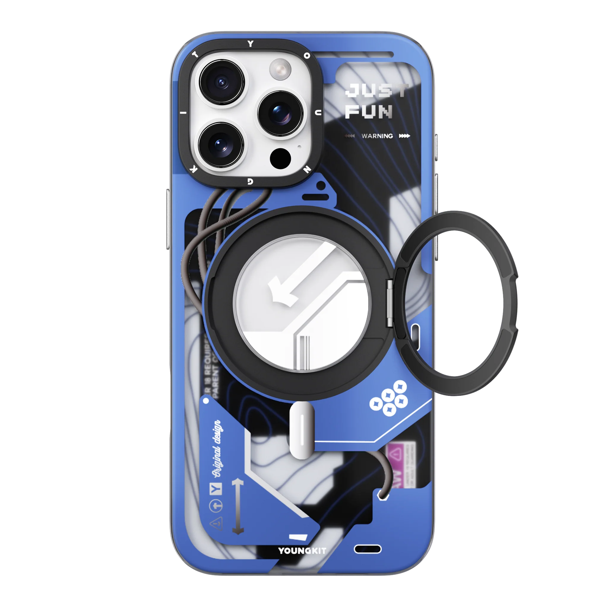 YOUNGKIT IPHONE 16 PRO STARSHIP CASE BLUE BLADE XJZHJ003