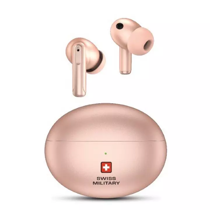 SWISS MILITARY VICTOR 3 ACTIVE NOISE NC ENC WIRELESS EARBUDS PINK
