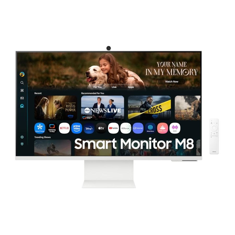 SAMSUNG 32 INCH M8 60HZ 4MS 4K AI VISION SMART MONITOR WHITE LS32FM801UMXUE