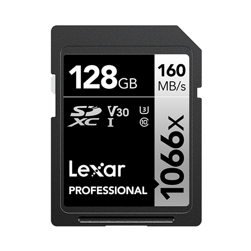 LEXAR PROFESSIONAL 1066X SDXC UHS-I 128GB SPEED UP TO 160 MB/S CARD LSD1066128G-BNNNG