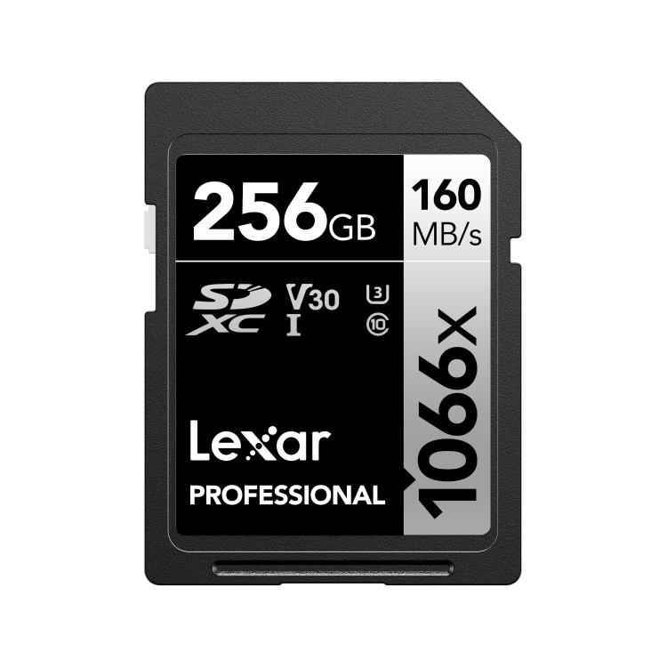 LEXAR PROFESSIONAL 1066X SDXC UHS-I 256GB SPEED UP TO 160 MB/S CARD LSD1066256G-BNNNG