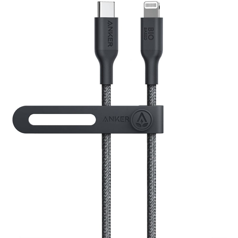 ANKER 542 USB C TO LIGHTNING BIO NYLON CABLE 3FT BLACK A80B5H11
