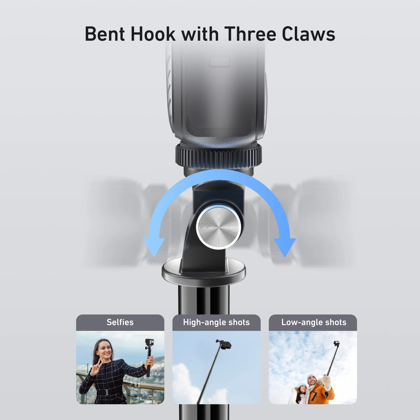 TELESIN 120CM ALUMINUM ALLOY SELFIE STICK S1-MNP-10 thumbnail 9