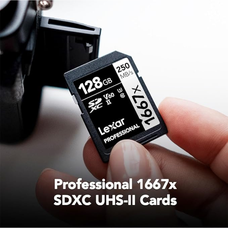 Lexar® Professional 1667x SDXC™ UHS-II Memory Card - Silver Series, Up to 250MB/s High-Speed Performance thumbnail 2