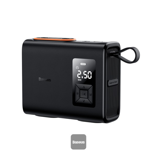BASEUS ENERGY PUMP MEGA SERIES DUAL CYLINDER WIRELESS INFLATOR BLACK BS-CG007