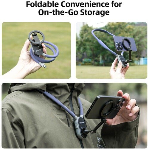 Capture Hands-Free Moments with the Telesin Magnetic Smartphone Neck Mount - TE-MNM-001 thumbnail 12