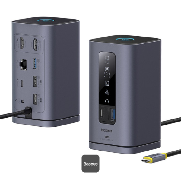 BASEUS SPACEMATE SERIES 10 IN 1 MAC DOCKING STATION SPACE GREY B00568102813-00-GY