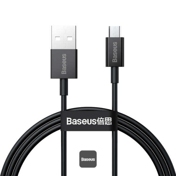 BASEUS USB TO MICRO 2A DATA CABLE 1M BLACK