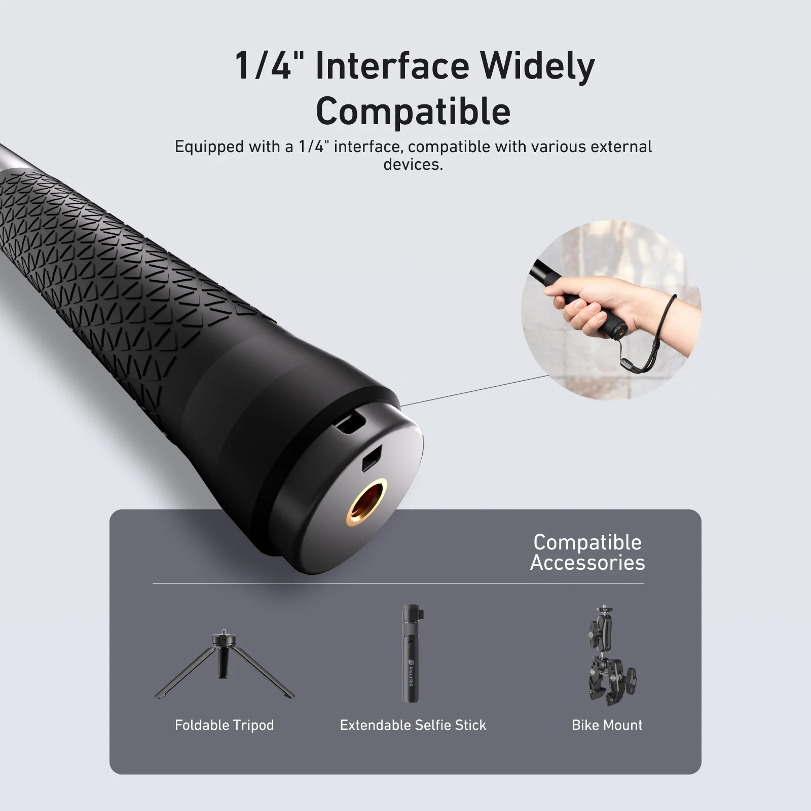 TELESIN 90CM ALUMINUM ALLOY SELFIE STICK S1-MNP-09 thumbnail 6