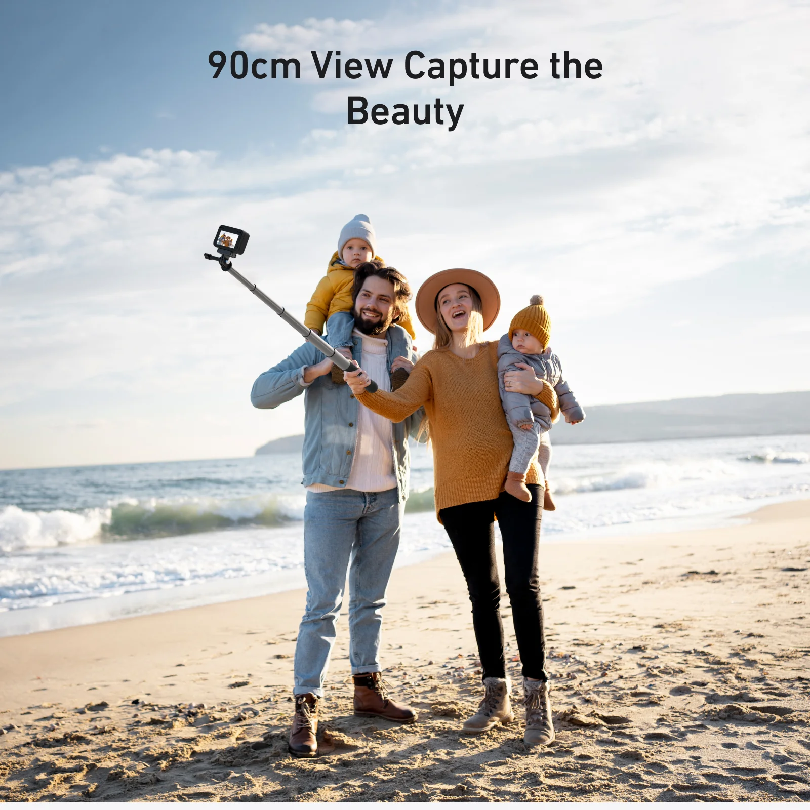 TELESIN 90CM ALUMINUM ALLOY SELFIE STICK S1-MNP-09 thumbnail 5