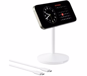 ANKER MAGGO ULTRA FAST QI2 WIRELESS CHARGER STAND WITH USB-C CABLE WHITE A25X1H21