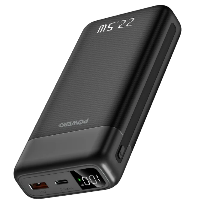 POWERO PLUS ENCORE MAX 20000MAH POWERBANK WITH DIGITAL DISPLAY BLACK PR-PBDPPD20-BK