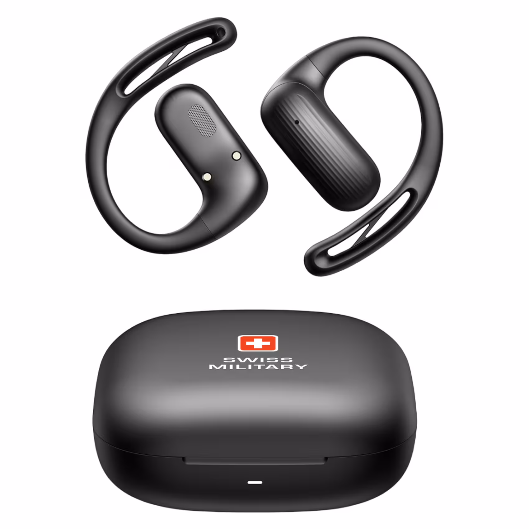 SWISS MILITARY DELTA 7 OPEN EAR WIRELESS HEADPHONES BLACK SM-DELTA7PRO-BLK