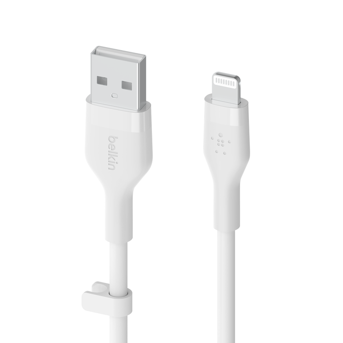 BELKIN BOOST CHARGE FLEX USB A CABLE WITH LIGHTNING CONNECTOR 1M WHITE CAA008BT1MWH
