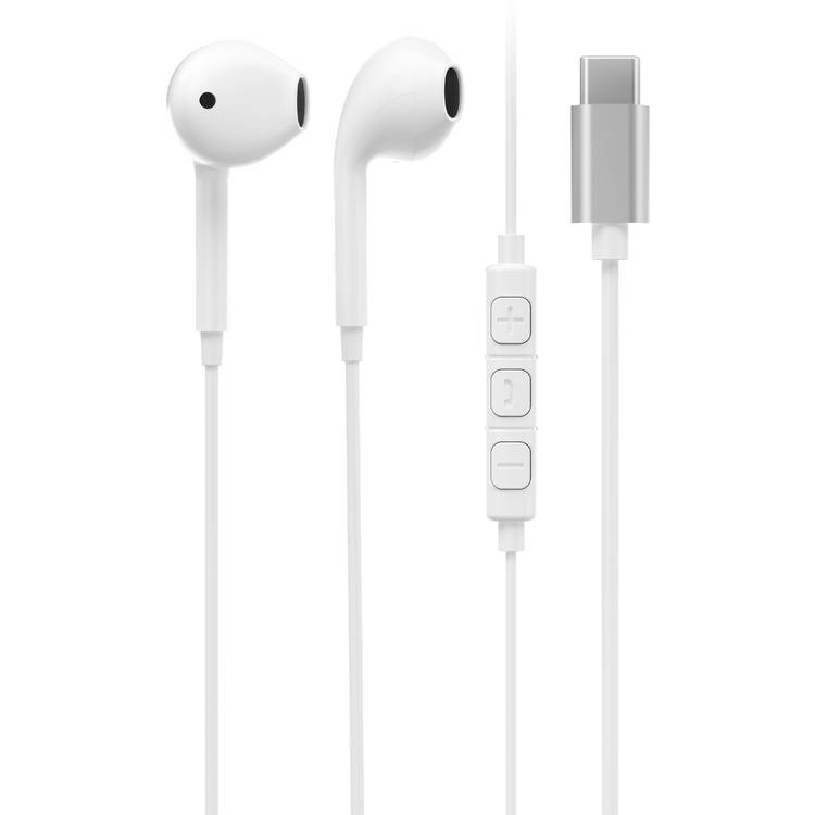 POWEROLOGY TYPE C CONNECTOR STEREO EARPHONE WHITE  PSTREPWH