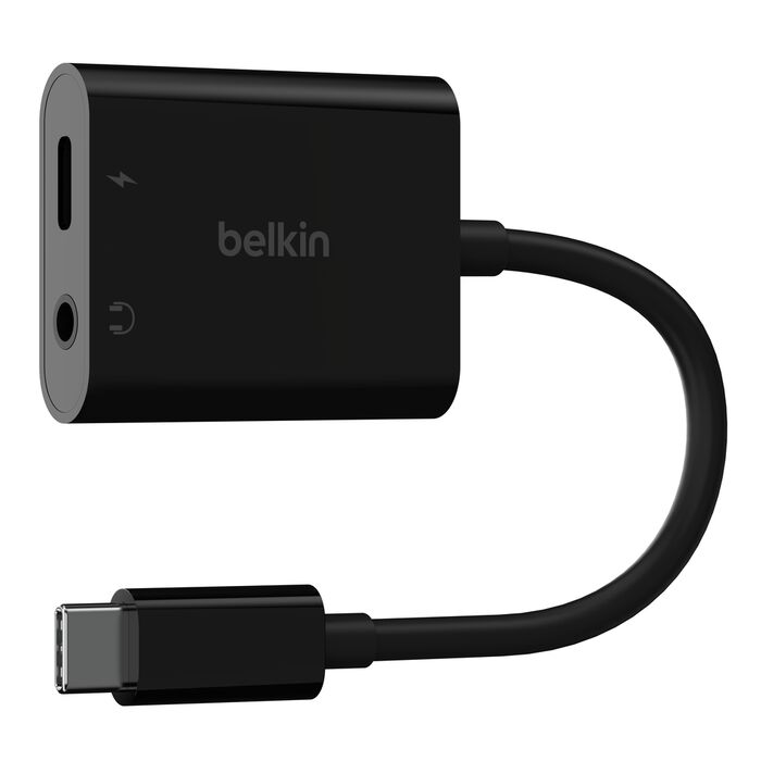 BELKIN 3.5MM AUDIO/USB-C CHARGE ADAPTER 60W NPA004BTBK