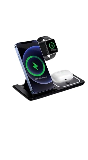 POWERO PLUS FOLD 3 IN 1 WIRELESS CHARGING STATION BLACK PR-CH15W311-BK