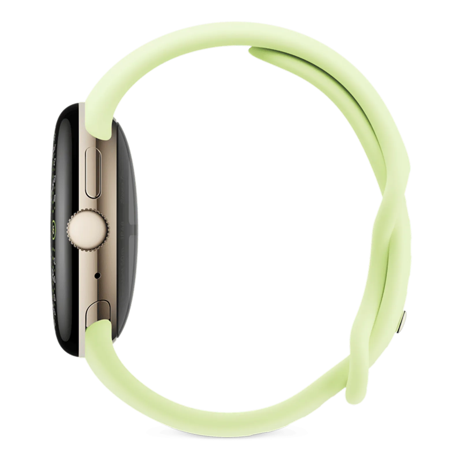 GOOGLE PIXEL WATCH 4 41MM WIFI SMART WATCH CHAMPAGNE GOLD/LEMONGRASS thumbnail 2