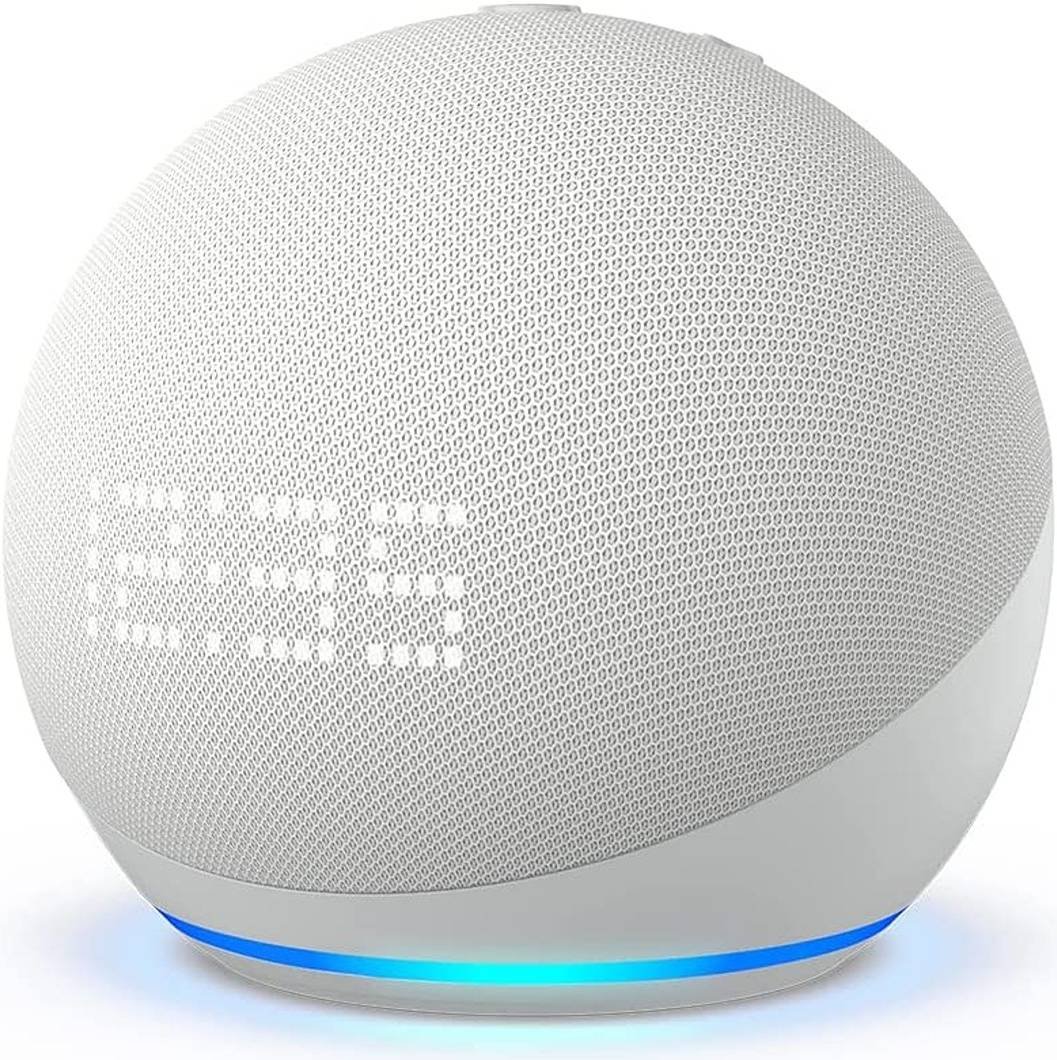 AMAZON ECHO DOT (5TH GENERATION) SPEAKER WITH CLOCK WHITE