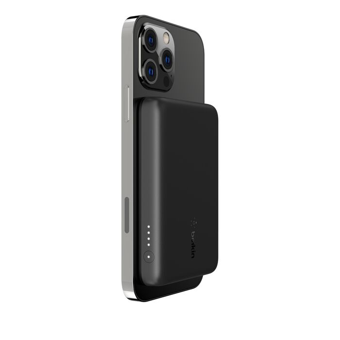 BELKIN MAGNETIC PORTABLE WL CHARGER WITH MAGSAFE 2500MAH BLACK BPD002BTBK